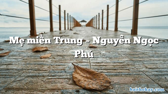 Mẹ miền Trung  –  Nguyễn Ngọc Phú