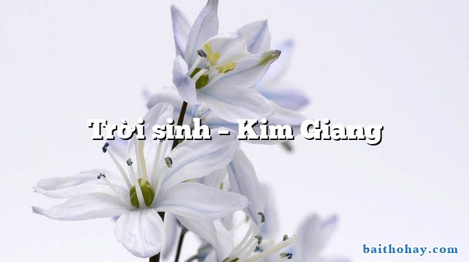 Trời sinh – Kim Giang