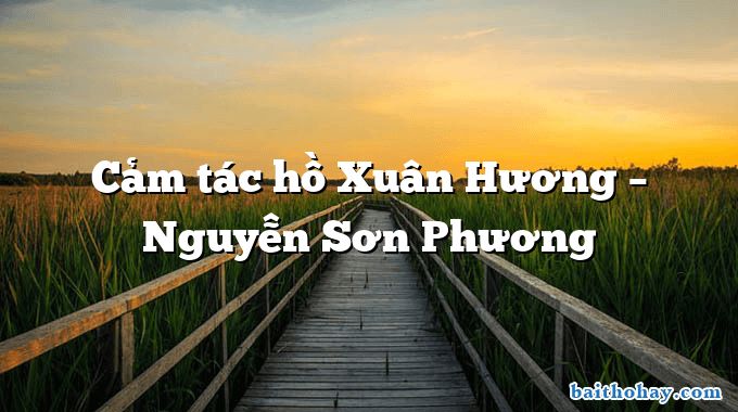 Cảm tác hồ Xuân Hương – Nguyễn Sơn Phương